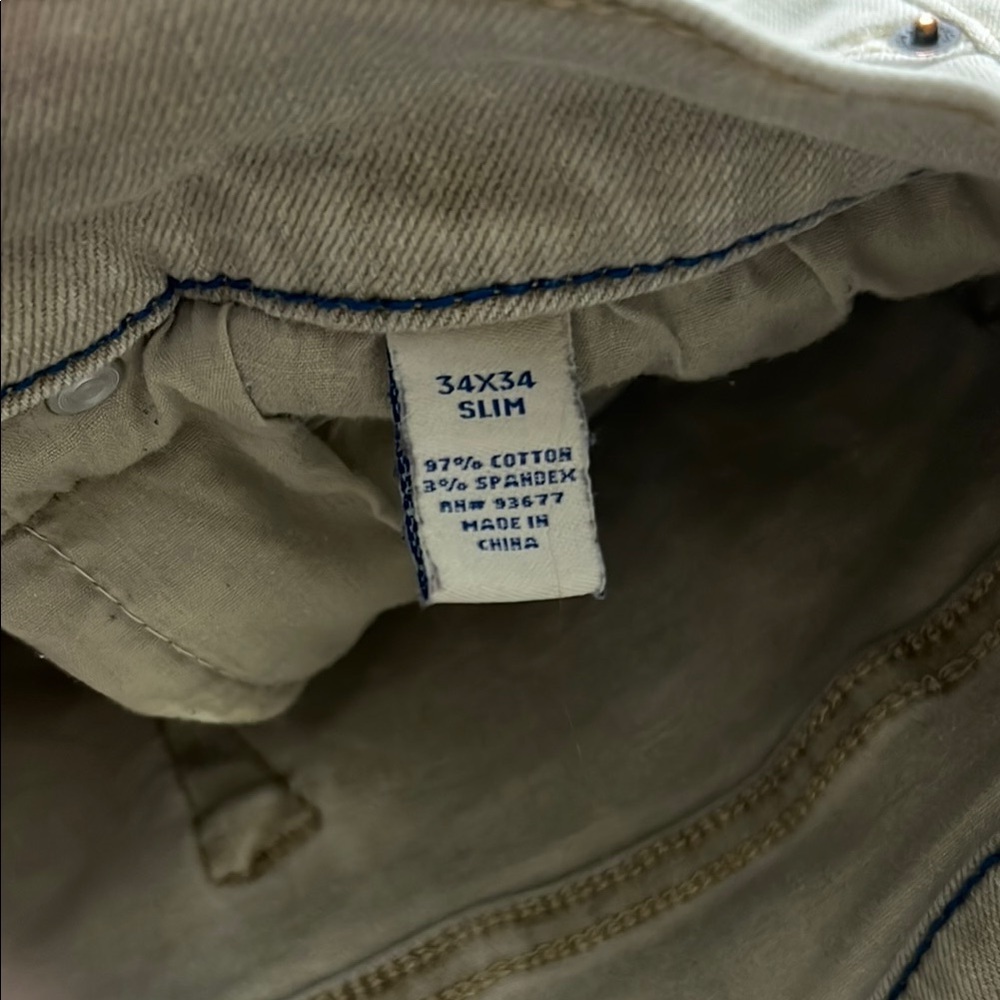 Men's Sage Green Advanced Flex 360° Slim Fit Jean 34x34 - Picture 2 of 4